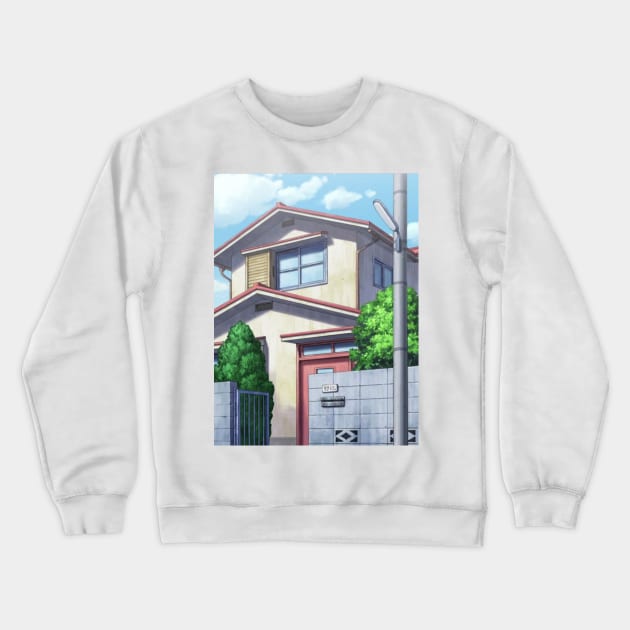 Nobita House Crewneck Sweatshirt by Edumj